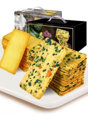 新品【葡记每日蔬菜薄饼干1000g整箱】曲奇营养代餐零食早餐小吃
